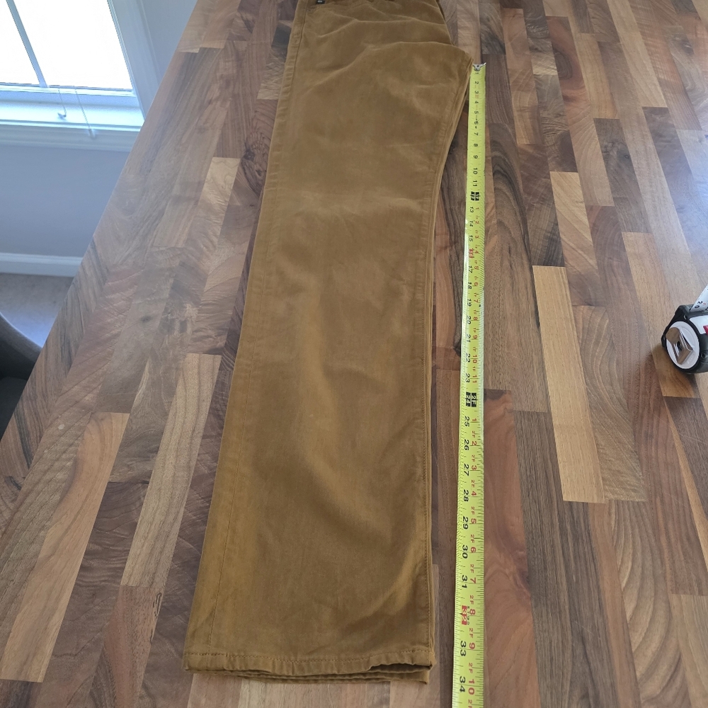 Adriano Goldschmied The Graduate Tailored Leg Pant in Golden Brown Sz 32X34 NEW - Picture 9 of 11